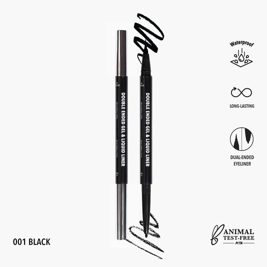 Double Ended Gel & Liquid Liner - 001 Black